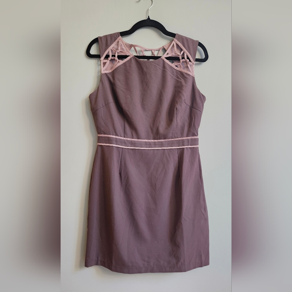 Esley Mauve Mini Dress